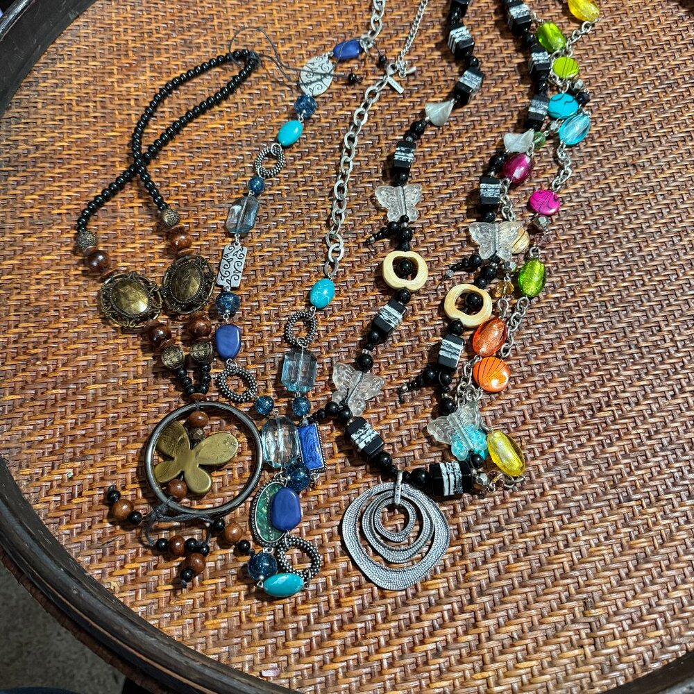 Colorful Beaded Necklace Set